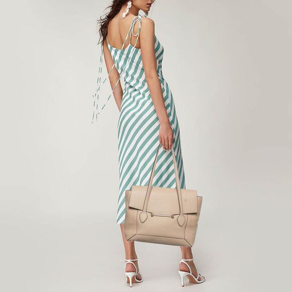 Strathberry Beige Leather Totes Bag - Picture 2 of 7